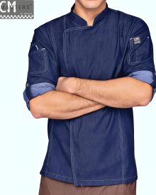 EC717 EXECUTIVE CHEF COAT - Dark Blue
